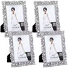 Yookeer 4 Pack 5 x 7 Inch Crystal Picture Frame