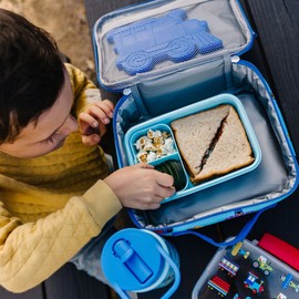 Wildkin Kids Insulated Lunch Bag for Boys & Girls, Reusable Lunch Bag is Perfect for Daycare & Preschool, Ideal Size for Packing Hot or Cold Snacks for School & Travel Lunch Bags (Sharks)