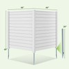 Moccha 2-Panel Fence Privacy Screen - 48''W x 48''H Trash