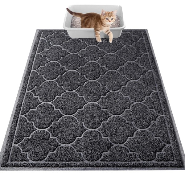 Luxstep Cat Litter Mat Litter Trapping Mat, 23X35 Inch Waterproof