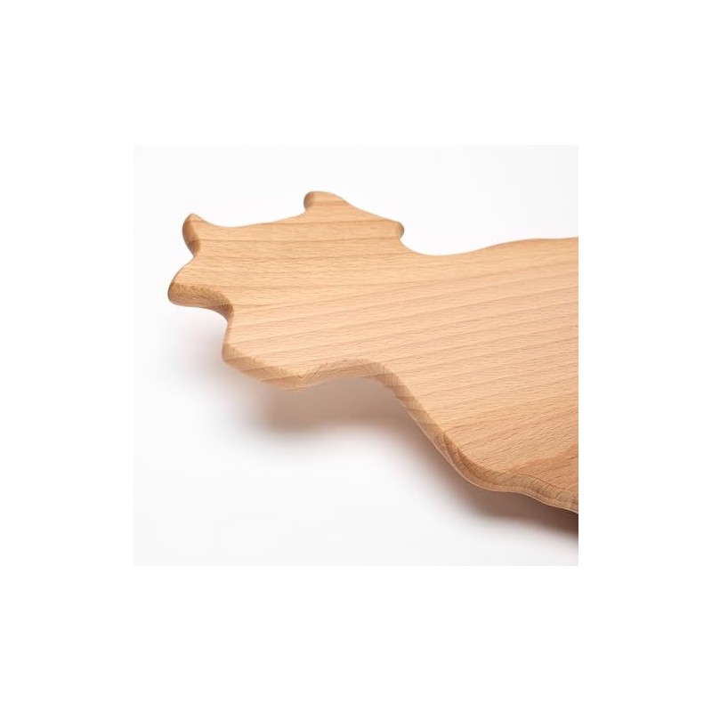 EVERYJOY Beech Wood Chopping Board (Cow, 29 x 20 x