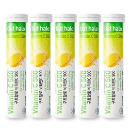 Daily One 구트할로 비타민C 500 레몬맛 발포 비타민 4500mg X 20정 5통[32661058] Guthalo Vitamin C 500 Lemon Flavor Effervescent Vitamin 4500mg X 20 Tablets 5 Bottles [32661058]