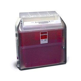 Covidien 31307005 Sharps-A-Gator Wall Cabinet, Safety in Room Container, 2 gal and 3 gal