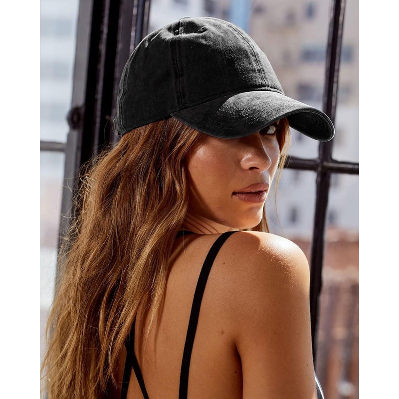 FURTALK Cotton Low Profile Baseball Cap Hat for Men Women