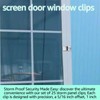 25-Pack Storm Door Panel Clips, with Screws 5/16" Offset Storm