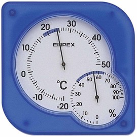 enpekkusu Thermometer Hygrometer syukuremidyi Place Hanging Clear Blue TM – 5606 