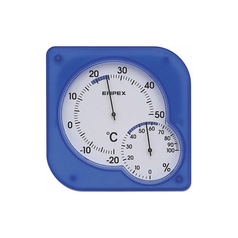 enpekkusu Thermometer Hygrometer syukuremidyi Place Hanging Clear Blue TM – 5606 