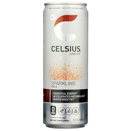 CELSIUS Sparkling Cola, Functional Essential Energy Drink 12 Fl Oz (Pack of 24)