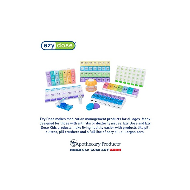 Ezy Dose Weekly AM/PM Pop-Out Pill Planner (Large)