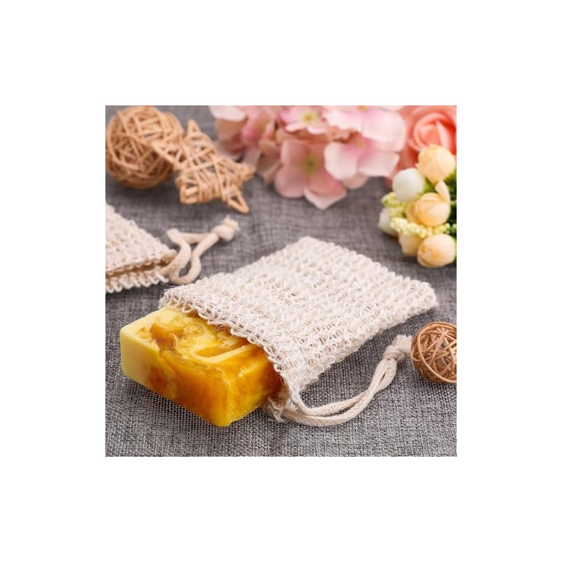 Triko Bolsa de Jabón de Sisal Natural, Juego de 5