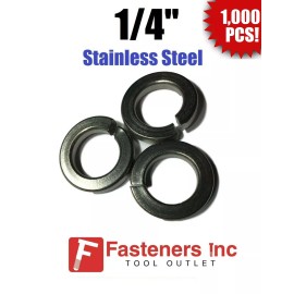 Star Stainless (Qty 1000) 1/4" Stainless Steel Regular Split Lock Washers Type 18-8