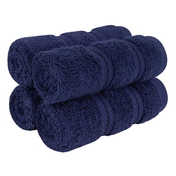 American Soft Linen Luxury Washcloths for Bathroom, 600 GSM 100%