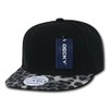 DECKY Animal Pattern Snapbacks, Leopard Grey