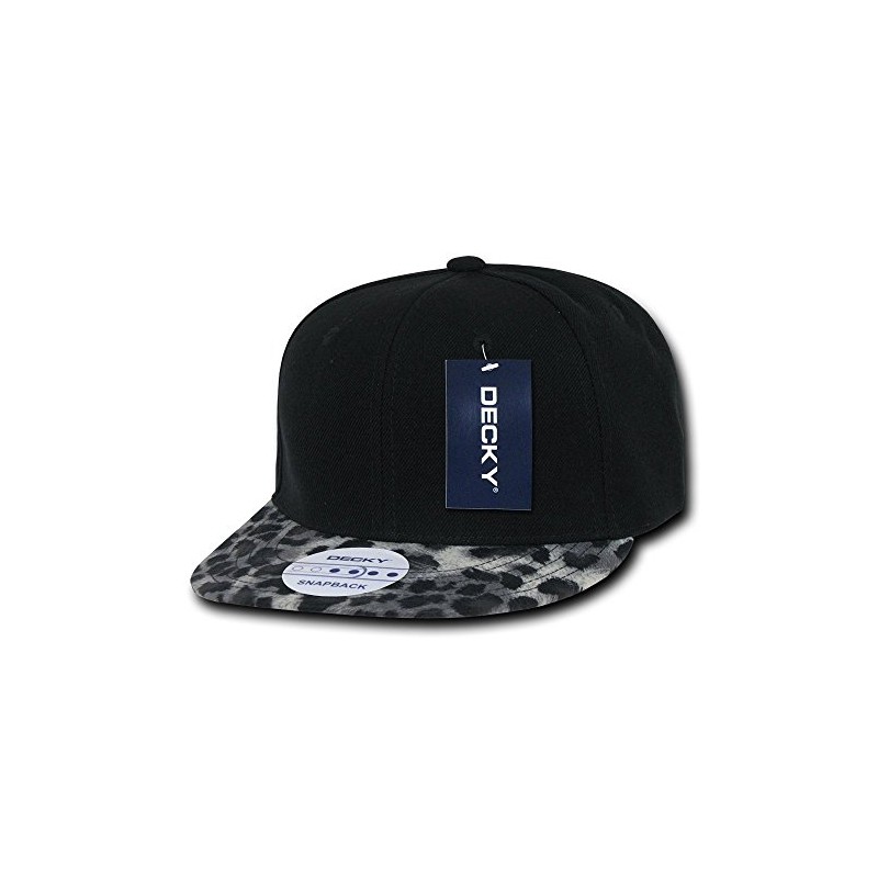 DECKY Animal Pattern Snapbacks, Leopard Grey