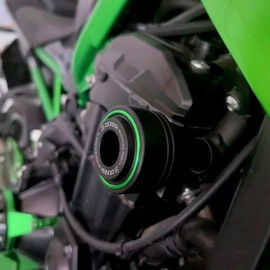 ZEXDDI Size for Kawasaki Z900 Z900RS z900se 2017-2024 Motorcycle Fall Protection Z 900 2023 Z900 RS Accessories (Green)