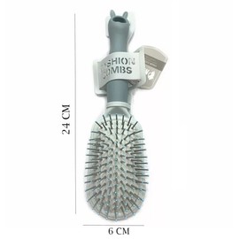 Spatlus Detangler Brush for Thick Curly Hair Massaging Scalp with Soft Nylon Bristle Styling & Detangling Hairbrush for Women Men Kids Paddle Hair Brush Comb Set Hair Brushes (Blue, Set of 1)