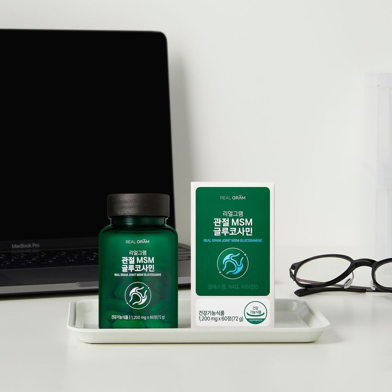 [1+1] Realgram High Purity MSM Glucosamine 1200 Joint Health Functional