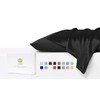 Luxor Crown Set of 2 Mulberry Silk Standard Pillowcases (Black)