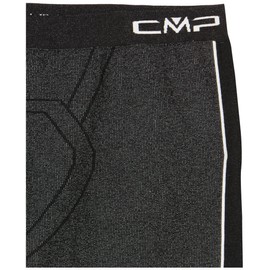 CMP - Pantaloni lunghi senza cuciture da uomo, Nero, M/L