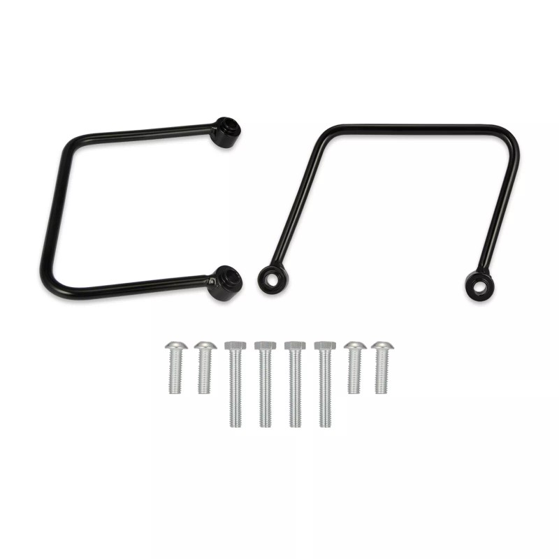 21ST Gloss Black Saddlebag Support Mount For 2018-2025 Softail Standard