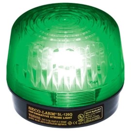 Seco-Larm Enforcer Xenon Strobe Light, 12VDC, Green Lens (SL-126Q/G)