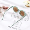 TOSGMLOUS Cute Kids Round Sunglasses Girl Boys Matte Coloful Shades