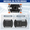 WORKPRO Universal Oil Filter Wrench Adjustable with Auto-Clamp Spring, Oil