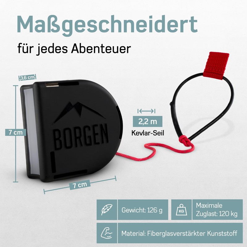 Borgen Bicycle tow rope for children and adults, safe and