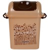 Nayasa Plastic Bathroom Set -Brown - 6 Piece
