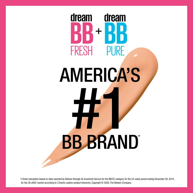 Maybelline Dream Fresh Skin Hydrating BB cream, 8-in-1 Skin Perfecting