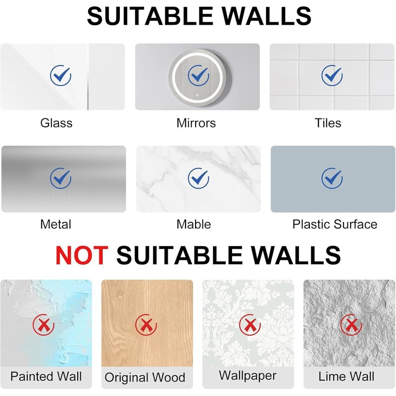 Boxonly Powerful Vacuum Suction Cup Hooks - Heavy Duty Stainless