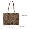 Lushandy Leopard Tote Bag, Leopard Purse Canvas Cheetah Purse Leopard