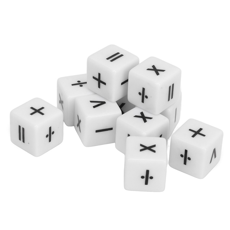 20pcs Teaching Dice Set Math Operation Dice Mathematical Operation Dices