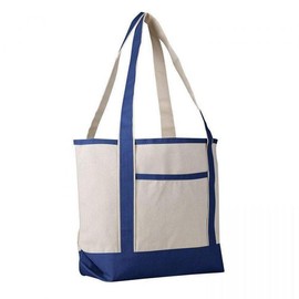 Heavy Duty Wholesale Canvas Beach Tote Bags - Medium - colour: Royal Blue