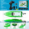 Force1 Velocity Green Fast RC Boat- Remote Control Boats for