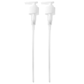 GETi Small 2cc Discharge Pump Dispenser- 2 Pack Teardrop - Lotion, Liquid, Soap, Hand Sanitizer - Fits Liter Shampoo - Conditioner Jugs - Ideal for Home or Office - Size 28/410