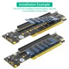 Dual NVMe PCIe Adapter, PCIe 4.0 X16 to Dual NVMe