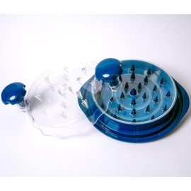 Chicken shredder Large chicken shredder tool twist with tray, Meat shredder tool twist for any meat, Visible Chicken Breast Grinder Machine for Ground Food, BPA Free, designed in the USA (Royal Blue)