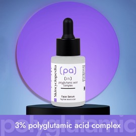 Skincyclopedia - Peptide serum, anti-ageing facial serum with 3% polyglutamic acid, counteracts premature skin ageing, highly effective facial care (1 x 30 ml)