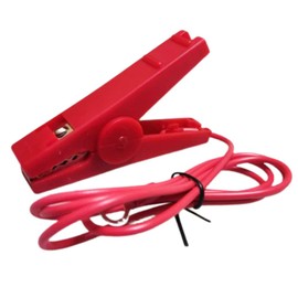 Electric Fence Jumper Leads Cable with Crocodile Clip, Electric Fence Connector for Fencing System, Pack of 2 (Red)