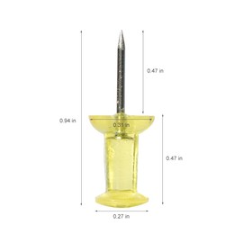 100 Pack Push Pins Tacks, Clear Plastic Head, Steel Point,Thumb Tacks for Bulletin Board,Stick Pins Thumb Tacks for Cork Board Wall Hangings (100, Colorful)