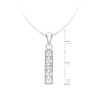 Carissima Gold Women's 9 ct White Gold Cubic Zirconia Drop