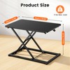 Standing Desk Converter Adjustable Height, 23.6" x 13.4" Keyboard Riser