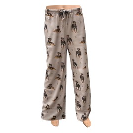 Rottweiler Unisex Lightweight Cotton Blend Pajama Bottoms – Super Soft and Comfortable – Perfect for Rottweiler Gifts (X-Large)