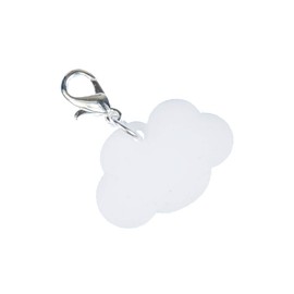 Miniblings Cloud Charm Charms Sky Clouds Air – Handmade Fashion Jewellery I Silver-Plated Pendant Charm Bracelet – Pendant for Bracelet, Metal Cotton