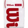 Wilson Unisex - Erwachsene Sport Towel Handtuch, White/Red, NS EU