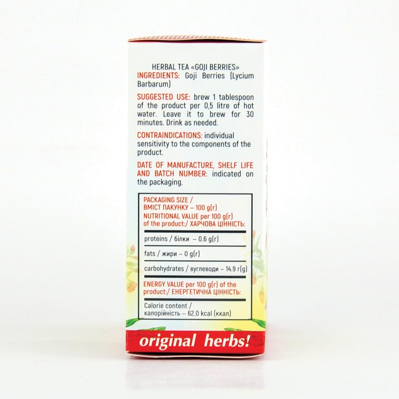 GOJI BERRIE TEA, (LYCIUM BARBARUM) | Original Herbs Herbal Tea
