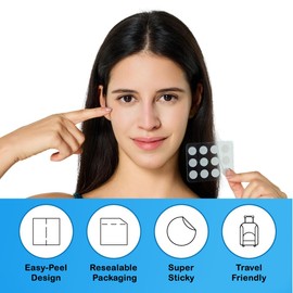 Pimple Patches, Hydrocolloid Acne Patches for Covering Zits, Blemishes and Acne Dots, Invisible Pimple Patch, Dark Spot Zit Stickers for Face and Skin (72 Count)