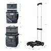 Odoland 48/72 Cans Soft Cooler with Wheels and Handle Collapsible