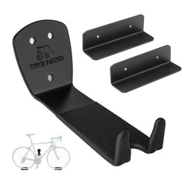 BikeHand Bike Bicycle Cycling Pedal Wall Mount Hangers - Heavy Duty Indoor Storage Stand Hook Rack - Store Your Road, Mountain or Hybrid Bikes in Garage or Home - 2 Pack